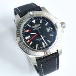 Breitling 44MM Coated Watch Case Avenger  Black Watch